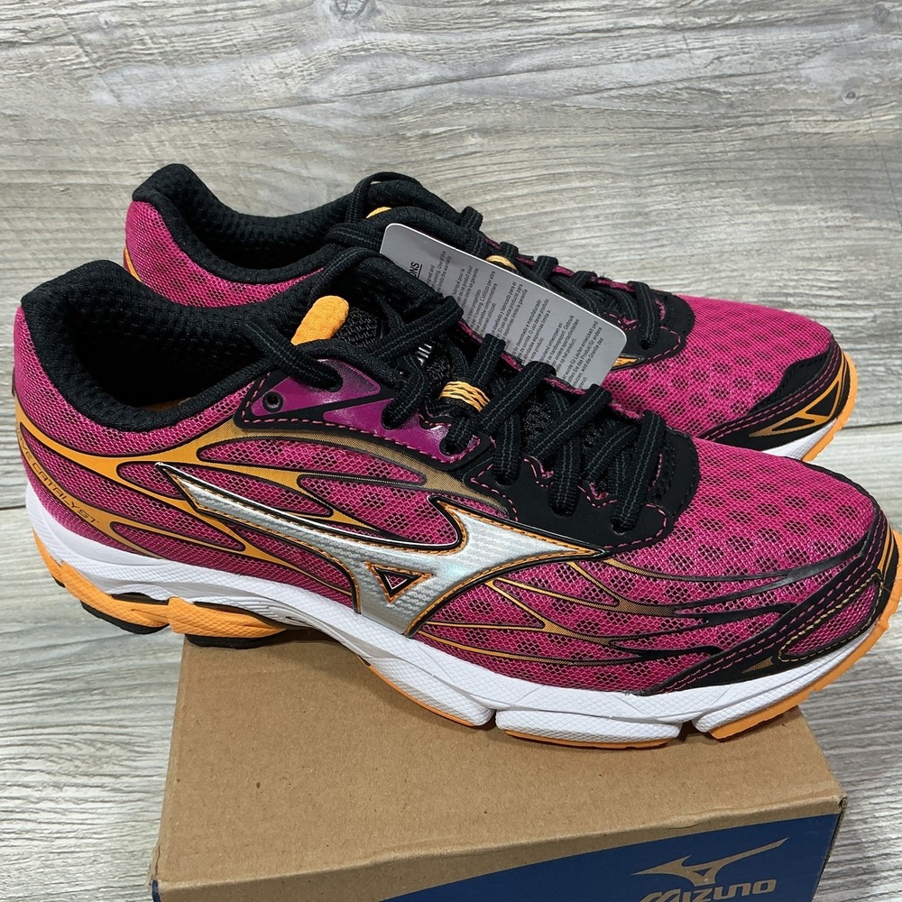 Mizuno Wave Catalyst Purple/Silver/Orange Women's 6 US Running Shoes J1GD16303